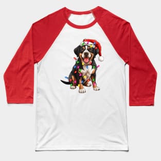 Christmas Dog Greater Swiss Mountain Baseball T-Shirt